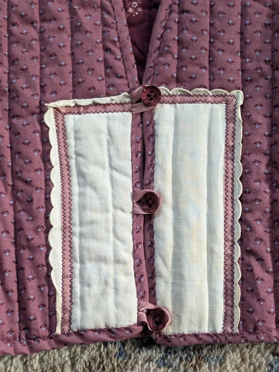 Vintage 70’s, quilted patchwork, handmade Reversible Vest / fits Small/Medium - Picture 2 of 9